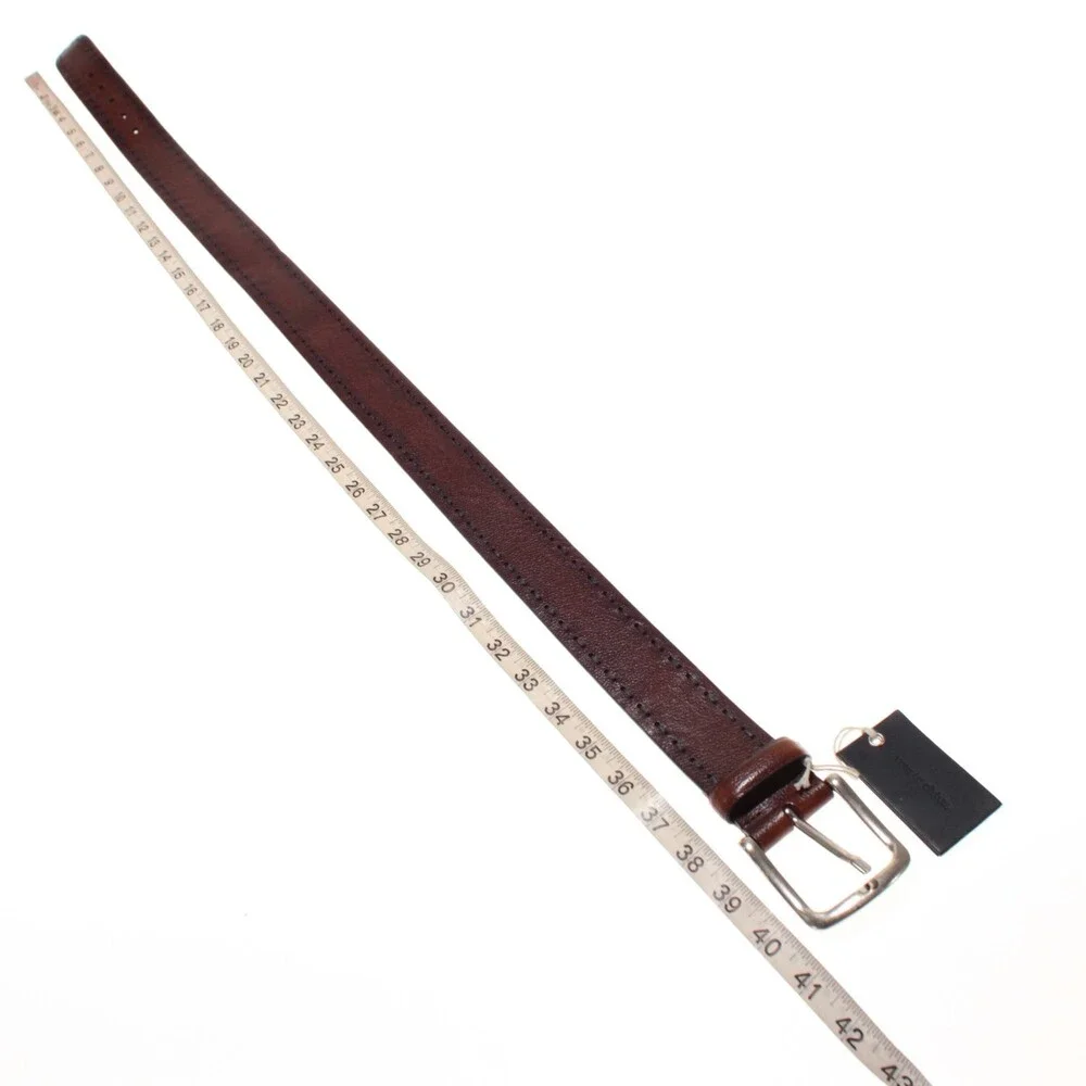 Veneta Cinture NWT Classic Belt Size 85 (US 32) in Brown Leather Made in Italy